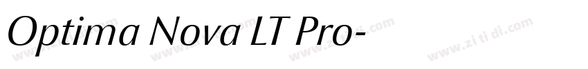 Optima Nova LT Pro字体转换